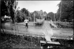 � John Angerson A rain storm hits the Power Festival Weekend, a yearly gathering of members from across the UK, at Cornhill Manor, Northamptonshire.