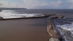 Still from Twin Piers, Whitby by Katy Woods Still from Twin Piers, Whitby by Katy Woods
