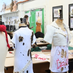 Work in progress at Bradford School of Arts and Media Fashion Department