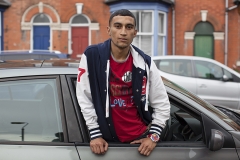 Red T-Shirt, baseball jacket, car � Mahtab Hussain