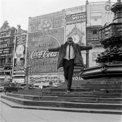 Mike Eghan at Picadilly Circus, 1967 � James Barnor/Autograph ABP